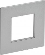 Рамка ИЭК SKANDY Рамка 1-местная SK-F31S металл серебряный, цена за 1 шт