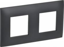 Рамка ИЭК SKANDY Рамка 2-местная SK-F02T титан, цена за 1 шт