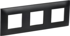 Рамка ИЭК SKANDY Рамка 3-местная SK-F03Bl черный, цена за 1 шт