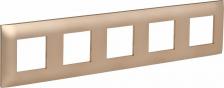 Рамка ИЭК SKANDY Рамка 5-местная SK-F05Sa песочный, цена за 1 шт