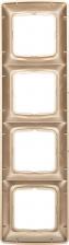 Рамка Kranz DEA Рамка 4-я горизонтальная Золотой Металлик, цена за 1 шт