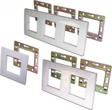 Рамка LanMaster Вставка Mosaic 22.5x45, RJ-45 STP, кат.6, со шторкой и увеличенным окном маркировки, белая [LAN-FRS45X45/3-WH]