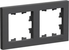 Рамка Schneider Рамка Atlas Design 2-постовая универсальная, базальт ATN001402