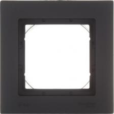 Рамка Schneider Рамка ATLASDESIGN AQUA, 1-пост, карбон (ATN441001)