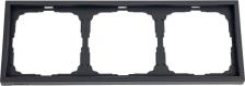 Рамка Systeme Electric Рамка 3-постовая ArtGallery, универсальная, базальт, GAL001403