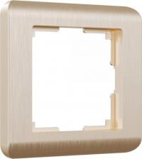 Рамка Werkel Рамка для розетки / выключателя на 1 пост W0012111 Stream шампань пластик