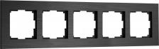 Рамка Werkel Рамка на 5 постов (черный алюминий) W0053508