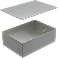Распределительная коробка Экопласт Металлическая коробка для заливки в пол для люков 70083, 70012 70181 Металлическая коробка BOX/8-12 с крышкой для заливки в пол 309x217x105мм