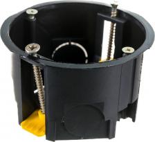 Распределительная коробка Эра KUP-68-45-black Коробка установочн. КУП 68х45мм для полых стен саморез. пласт. лапк. черная IP30, цена за 1 шт