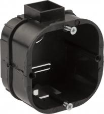 Распределительная коробка Эра KUTS-60-60-43-s-black Коробка установочная KUTS-60-60-43-s-black усиленная для твердых стен саморезы стыковочные узлы черная IP20, цена за 1 шт