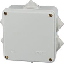 Распределительная коробка ИЭК Распределительная коробка KM41234 наружный монтаж 100x100 мм 4 шт