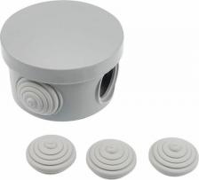 Распределительная коробка Rexant Коробка распаячная ОУ, ? 65х40 мм, IP54 (УПр 65/40.1.3), цена за 1 шт