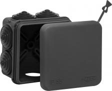 Распределительная коробка Ruvinil Распаячная коробка 70х70мм глубина 40мм 7 вводов о/у IP55 ЧЕРНАЯРУВИНИЛ