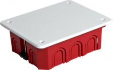 Распределительная коробка Stekker EBX30-02-1-20-120 Коробка монтажная для полых стен, с пластиковыми зажимами, с крышкой, 120*92*45мм, IP20, красный, цена за 1 шт