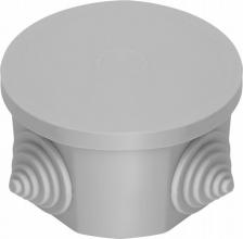 Распределительная коробка Stekker Коробка разветвительная 75*75*40мм, 4 ввода, IP44, светло-серая, EBX20-34-44, цена за 1 шт