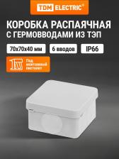 Распределительная коробка TDM Electric Распаячная коробка двухкомпонентная SQ1401-2511