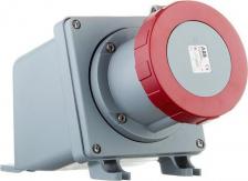Розетка ABB Розетка кабельная 4125RS6W прямая настенная с заземлением 3P+N+E 3 фазы 125 А 400 В IP67 с крышкой