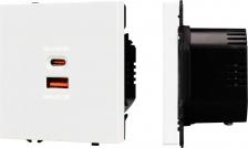 Розетка Arlight Механизм розетки с быстрой USB зарядкой SCT-NOBE-MUAC-SFPL-FC-WH 1шт 054316