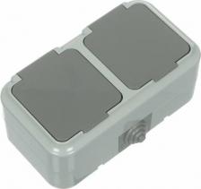 Розетка Bylectrica Двухместная розетка ПРАЛЕСКА АКВА 4810158031179