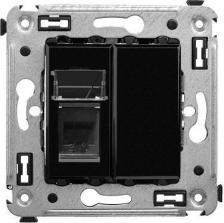 Розетка DKC Одинарная телефонная розетка в стену Avanti