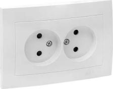 Розетка EKF Двухместная розетка Валенсия PROxima 4690216238517