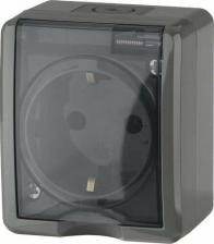 Розетка Эра 11-2401-03 11-2401-03 Розетка 2P+E IP54, 16A-250В, ОУ, Эксперт, серый, цена за 1 шт