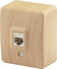 Розетка Эра 11-3203-11 11-3203-11 Розетка информационная RJ45, ОУ, IP20, Эксперт, сосна, цена за 1 шт