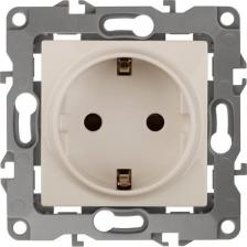 Розетка Эра 12-2001-02 12-2001-02 Розетка 2P+E Schuko, 16A-250В, IP20, без м.лапок, Эра12, слоновая кость, цена за 1 шт