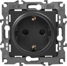 Розетка Эра 12-2101-05 12-2101-05 Розетка 2P+E Schuko, 16A-250В, IP20, Эра12, антрацит, цена за 1 шт