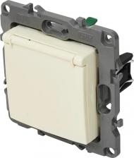 Розетка Эра 12-2103-02 12-2103-02 Розетка 2P+E Schuko со шторками с крышкой, 16A-250В, IP20, Эра12, слоновая кость (10/, цена за 1 шт