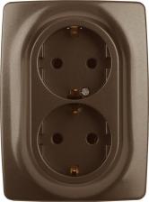 Розетка Эра 12-2106-13 12-2106-13 Розетка 2X2P+E Schuko, 16A-250В, IP20, Эра12, бронза, цена за 1 шт
