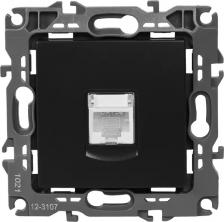 Розетка Эра 12-3107-05 12-3107-05 Розетка информационная RJ45, IP20, Эра12, антрацит, цена за 1 шт