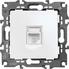 Розетка Эра 12-3107-15 12-3107-15 Розетка информационная RJ45, IP20, Эра12, перламутр, цена за 1 шт