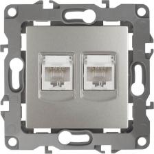 Розетка Эра 12-3108-15 12-3108-15 Розетка информационная двойная 2XRJ45, IP20, Эра12, перламутр, цена за 1 шт