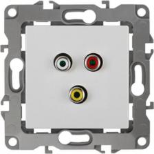 Розетка Эра 12-3113-01 12-3113-01 Розетка RCA, IP20, Эра12, белый, цена за 1 шт