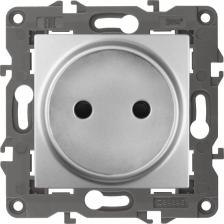 Розетка Эра 14-2105-03 Розетка Elegance 14-2105-03 2P, 16A-250В, IP20, алюминий, цена за 1 шт