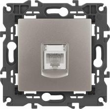 Розетка Эра 14-3107-16 Розетка Elegance 14-3107-16 RJ45, титан, цена за 1 шт