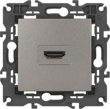 Розетка Эра 14-3114-16 Розетка Elegance 14-3114-16 HDMI, титан, цена за 1 шт