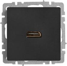 Розетка ИЭК BRITE Розетка HDMI РHDMI-0-БрЧ черный, цена за 1 шт