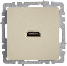 Розетка ИЭК BRITE Розетка HDMI РHDMI-0-БрШ шампань, цена за 1 шт