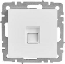 Розетка ИЭК BRITE Розетка компьютерная RJ45 кат.5E РК10-БрБ белый, цена за 1 шт