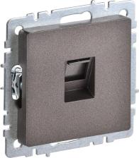 Розетка ИЭК BRITE Розетка компьютерная RJ45 кат.6 РК11-БрТБ темная бронза, цена за 1 шт