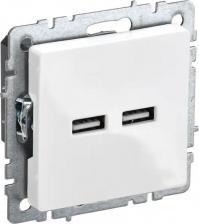 Розетка ИЭК BRITE Розетка USB A+A 5В 3,1А РЮ10-1-БрБ белый, цена за 1 шт