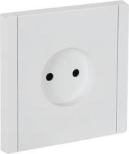 Розетка ИЭК FORTE&PIANO Розетка 1-местная без заземления без защитных шторок винтовое крепление 10А FP218 белый, цена за 1 шт