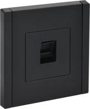 Розетка ИЭК FORTE&PIANO Розетка компьютерная RJ45 кат.5E FP132 черный, цена за 1 шт