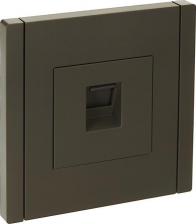 Розетка ИЭК FORTE&PIANO Розетка компьютерная RJ45 кат.6 FP331 серый, цена за 1 шт