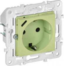 Розетка ИЭК SKANDY Розетка с заземлением с защитными шторками 16А с USB C 18Вт SK-R17G мятный, цена за 1 шт