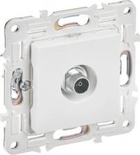 Розетка ИЭК SKANDY Розетка TV оконечная SK-A12W арктический белый, цена за 1 шт