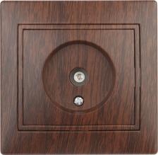 Розетка Intro 1-301-10 Розетка Plano 1-301-10 TV одиночная, IP20, СУ, венге, цена за 1 шт