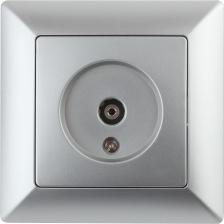 Розетка Intro 4-301-03 Розетка Solo 4-301-03 TV одиночная, СУ, алюминий, цена за 1 шт